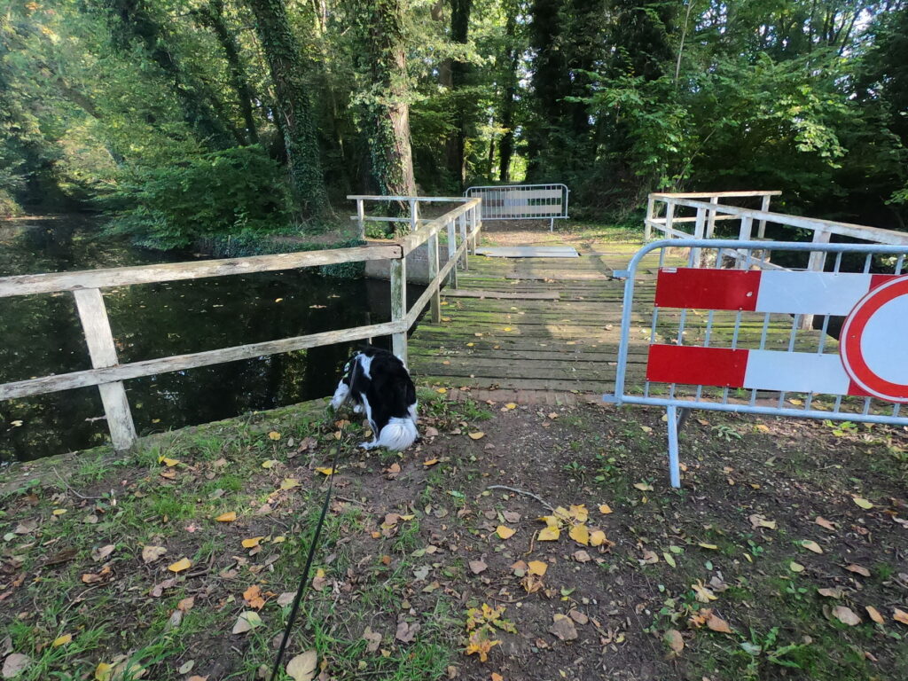 slechte brug over Boven Slinge